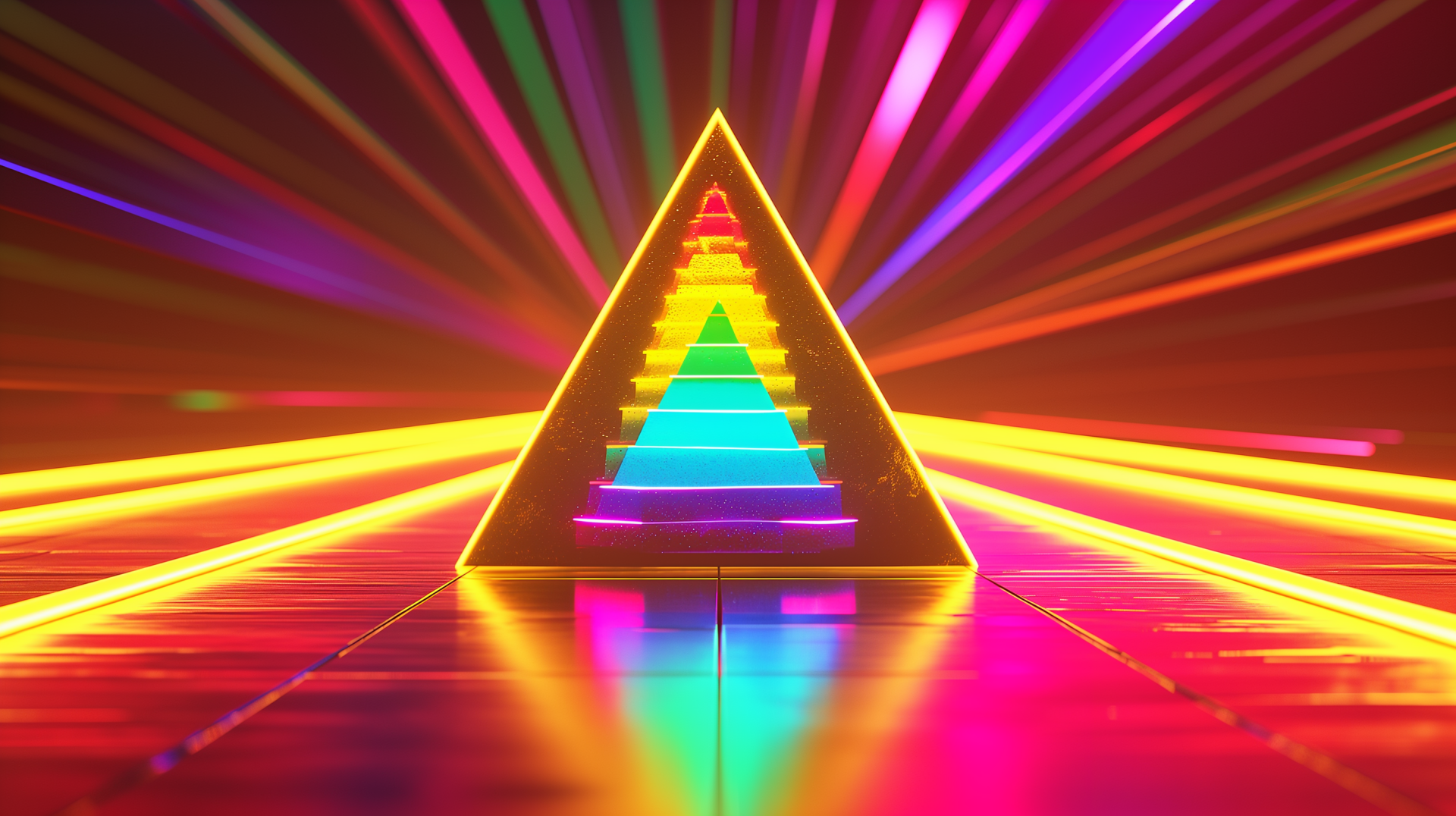neon-prism-pyramid-hd-wallpaper-by-robokoboto