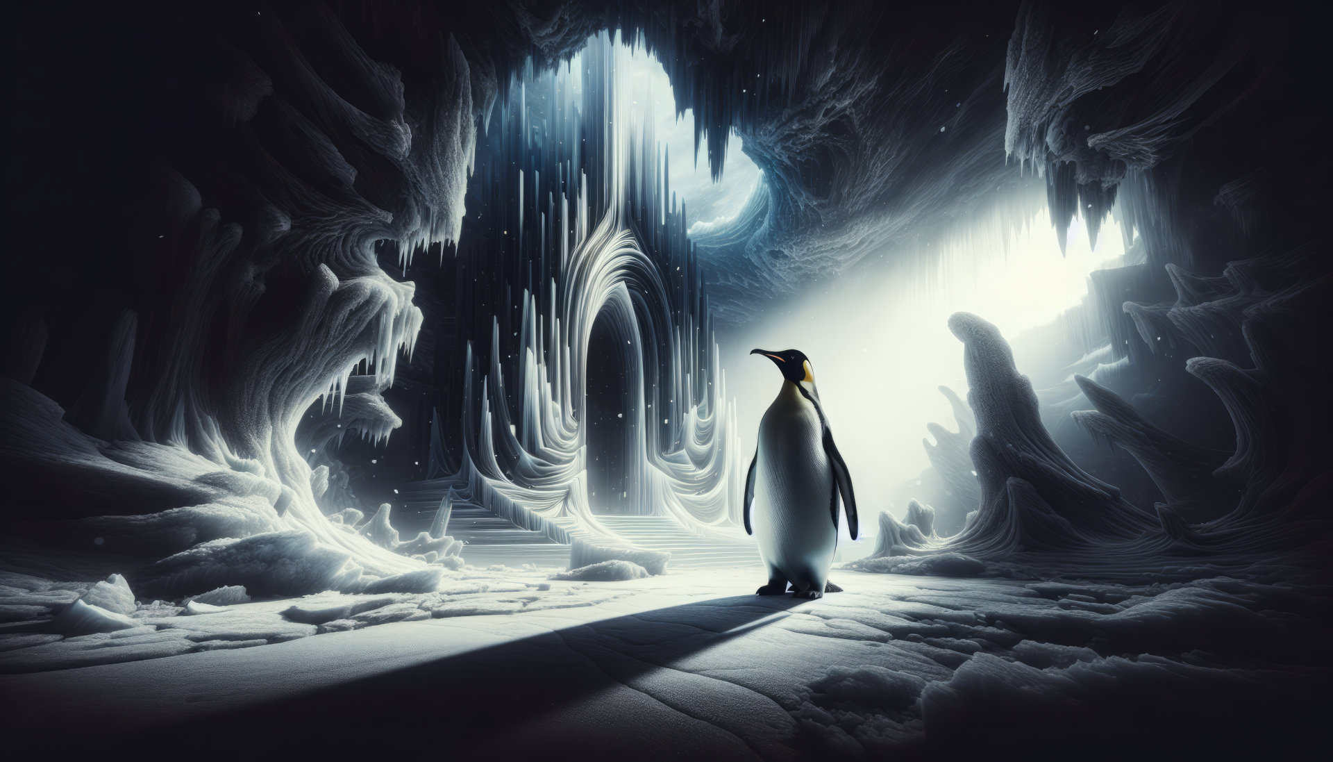 Linux Tux penguin wallpaper painted by fancisco de goya | Stable Diffusion