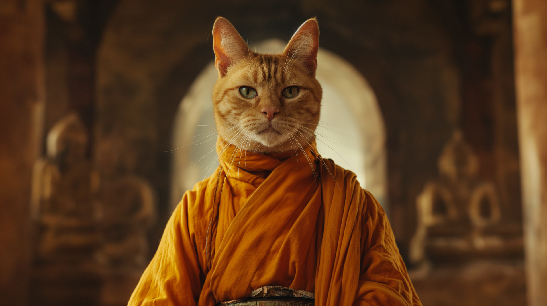 Cat Monk by aribastha