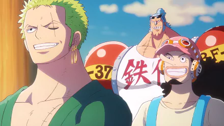 Anime One Piece Roronoa Zoro Usopp (One Piece) Franky (One Piece) HD Desktop Wallpaper | Background Image