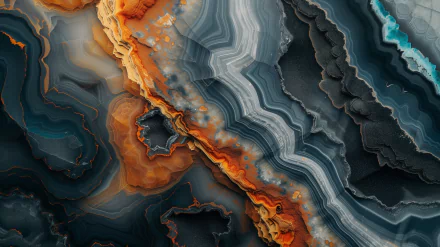 HD Wallpaper of a Colorful Geode Pattern for Desktop Background