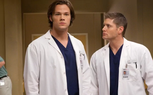 Jared Padalecki Jensen Ackles Dean Winchester Sam Winchester TV Show Supernatural (TV Show) HD Desktop Wallpaper | Background Image