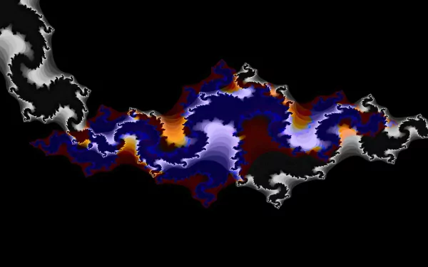  Colorful Merging Dragon Fractal
