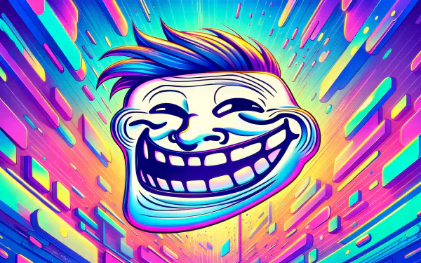 4K Ultra HD Troll Face Wallpaper High Resolution Iconic Meme Image By 