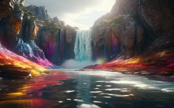  Rainbow Waterfall