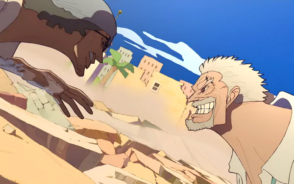  Aokiji VS Garp