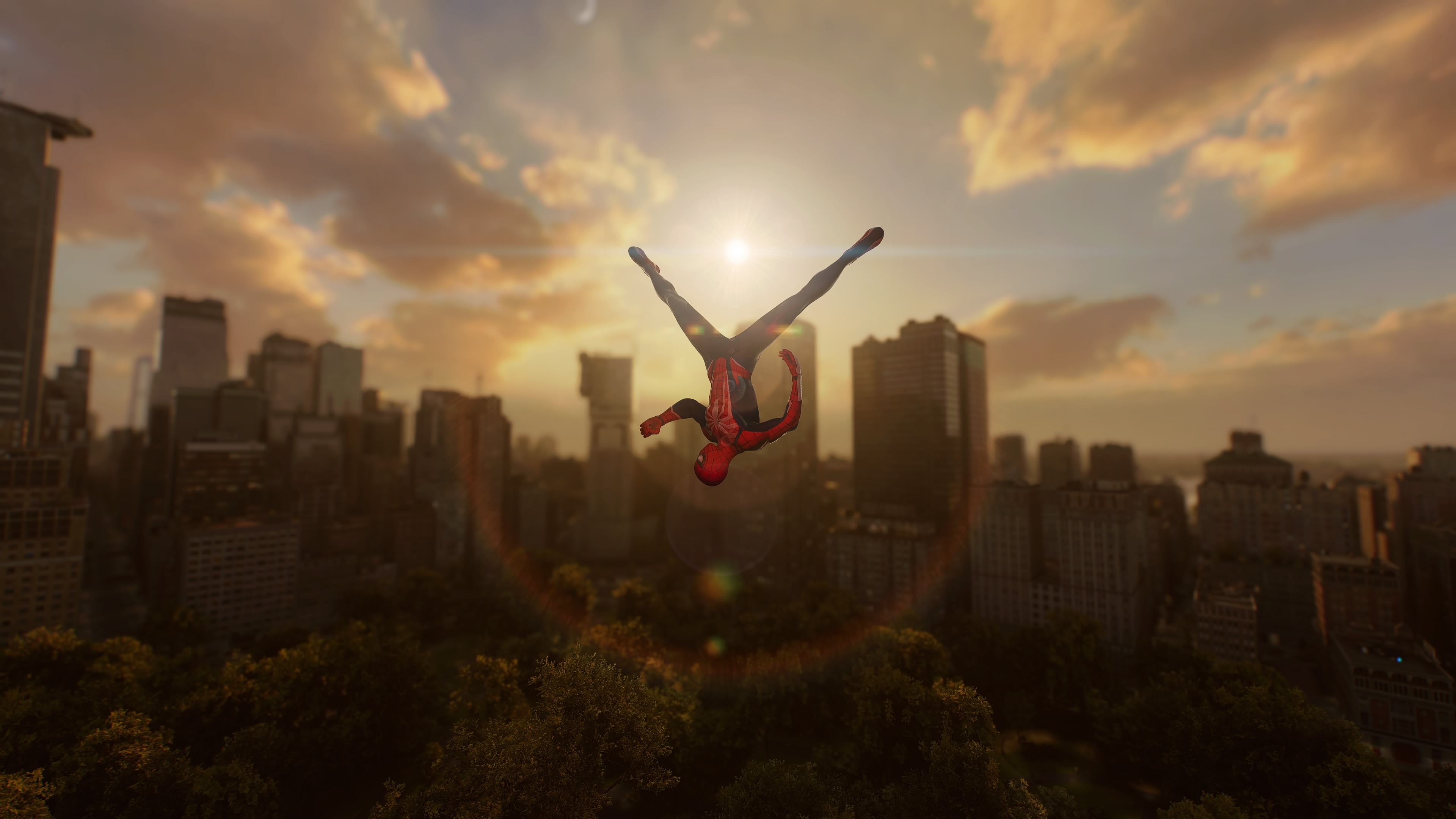 Spider Man Sunset By Osty