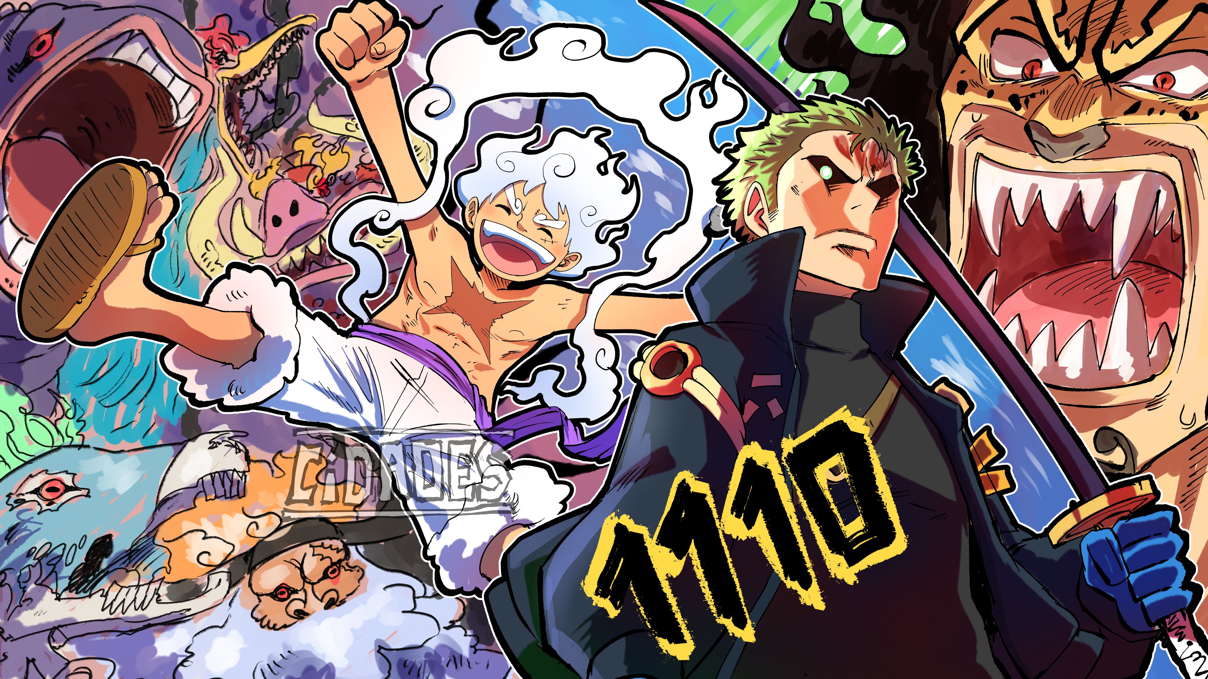 One Piece 4K Ultra HD Anime Adventure Wallpaper By Cidades Art