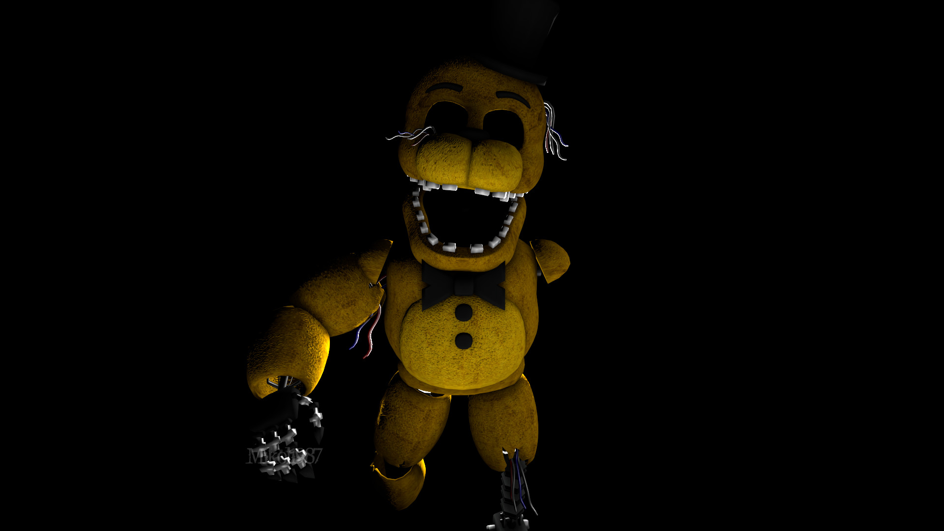 Five Nights at Freddy's 2 HD Wallpaper: Eerie Animatronic Night Watch ...
