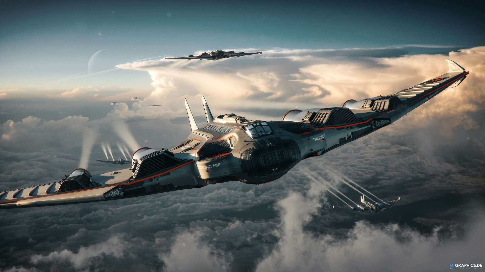 Download Aircraft Sci Fi Military 4k Ultra HD Wallpaper by Tobias Roetsch