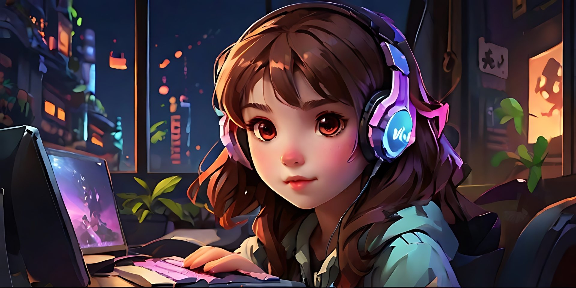 gamer girl by lukychandra