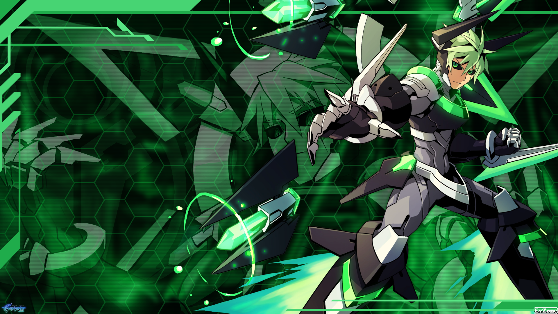 Download Jota (Azure Striker Gunvolt) HD Wallpaper by EvZone
