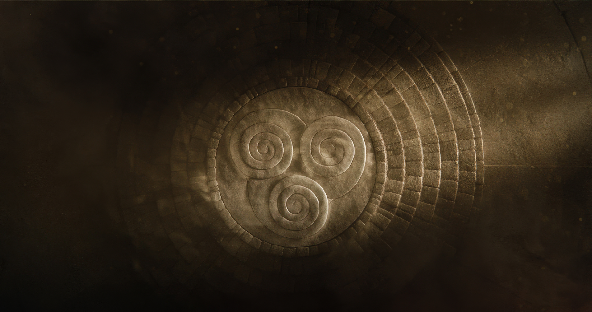 Avatar: The Last Airbender HD wallpaper featuring the iconic earthbender symbol as desktop background.