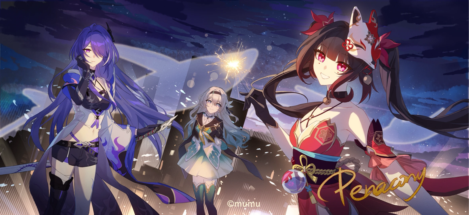 Download Honkai: Star Rail Acheron (Honkai: Star Rail) Sparkle (Honkai: Star Rail) Firefly (Honkai: Star Rail) Video Game HD Wallpaper by ムム