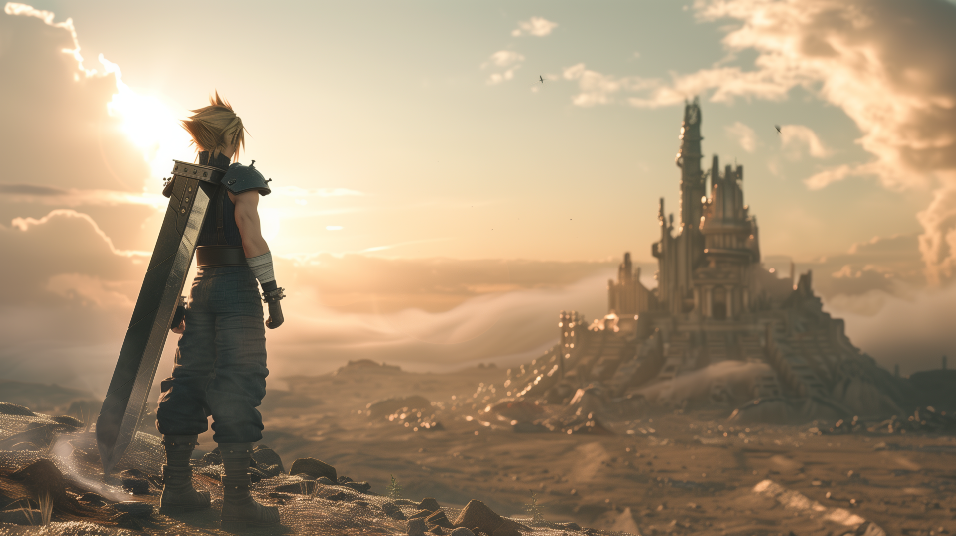 Final Fantasy VII Remake - Cloud Strife Wallpaper HD by patrika