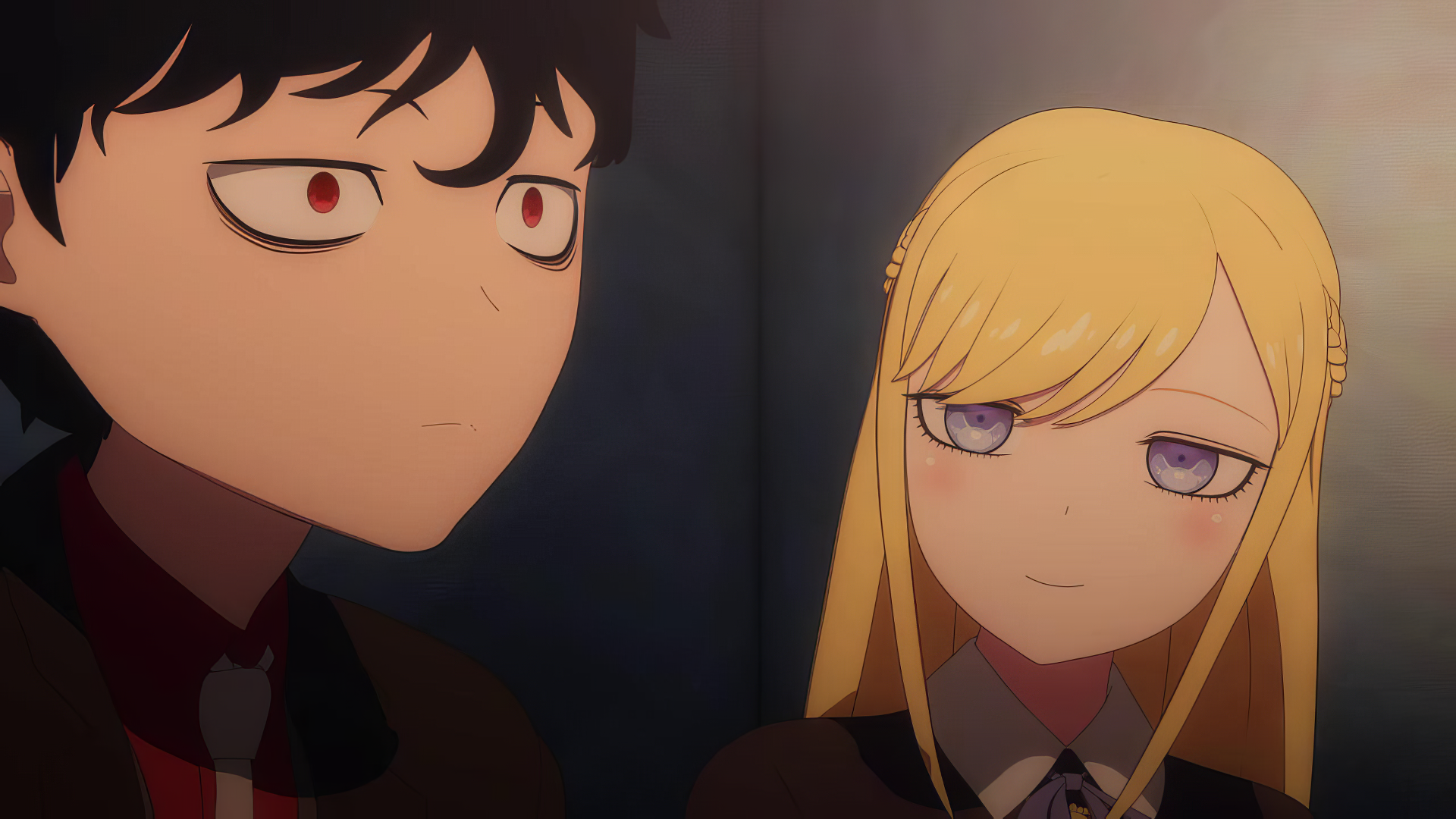 HD wallpaper of Duke and Alice Lendrott from The Duke of Death and His Maid anime series.