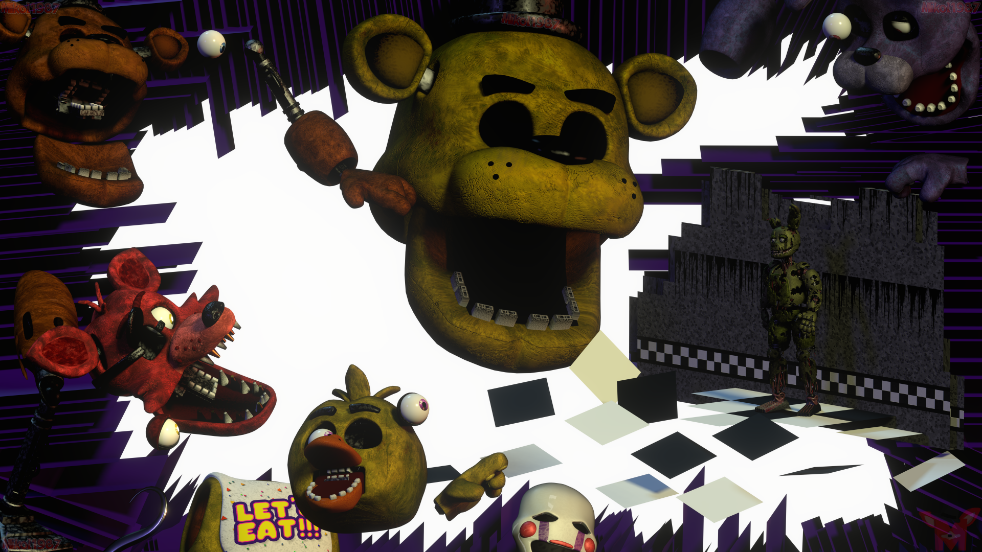 Download Five Nights At Freddy's 3 Freddy Fazbear's Pizza Five Nights At Freddy's 8k Ultra HD Wallpaper by Mikol1987