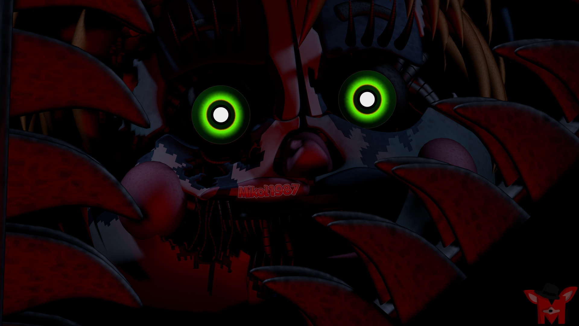 Download Scrap Baby (Five Nights At Freddy's) Video Game Freddy Fazbear's Pizzeria Simulator Five Nights At Freddy's 4k Ultra HD Wallpaper by Mikol1987