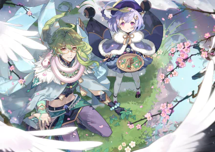 Genshin Impact Baizhu (Genshin Impact) Qiqi (Genshin Impact) HD Desktop Wallpaper | Background Image