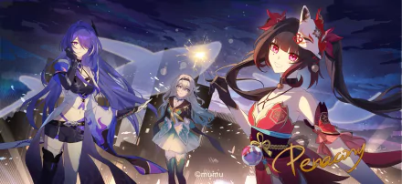 Honkai: Star Rail Acheron (Honkai: Star Rail) Sparkle (Honkai: Star Rail) Firefly (Honkai: Star Rail) video game HD Desktop Wallpaper | Background Image