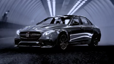 Brabus 800 E63 luxury car in a tunnel - HD desktop wallpaper and background.