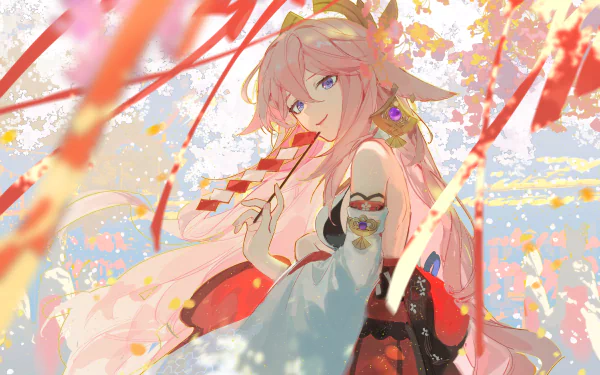 Genshin Impact Yae Miko Guuji (Genshin Impact) HD Desktop Wallpaper | Background Image