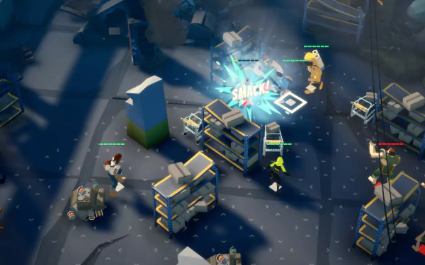 Highwater video game scene with characters and interactive elements for HD desktop wallpaper.