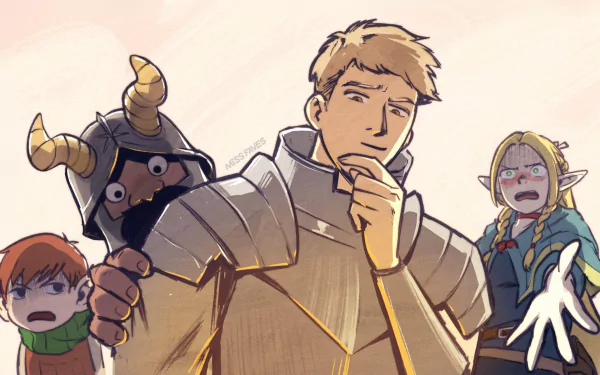Anime Delicious in Dungeon HD Desktop Wallpaper | Background Image