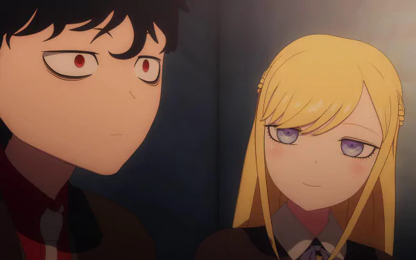 HD wallpaper of Duke and Alice Lendrott from The Duke of Death and His Maid anime series.