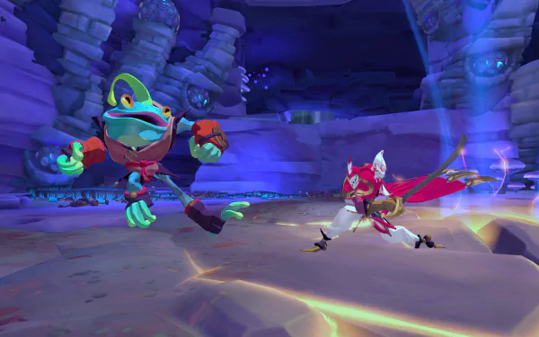 HD wallpaper featuring characters from Gigantic: Rampage Edition video game in action for desktop background.