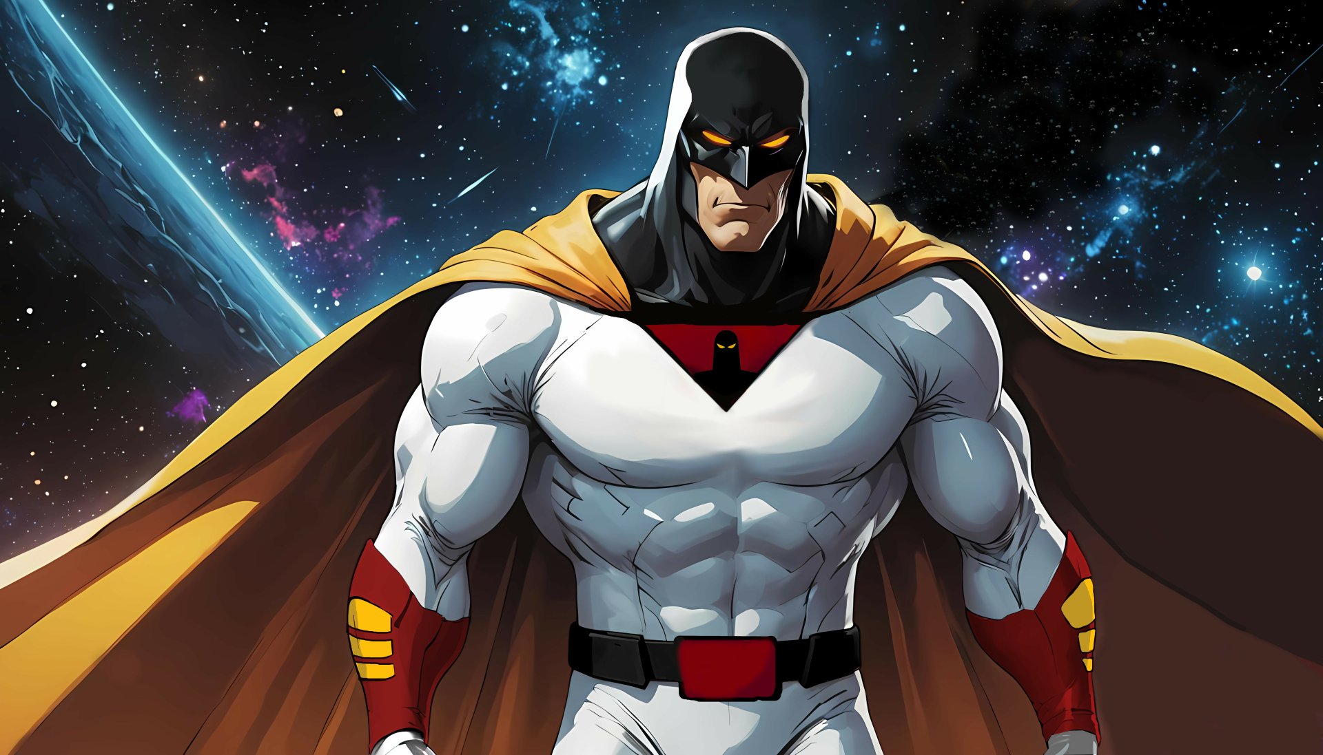 Space Ghost Superhero Wallpaper by kingbonj