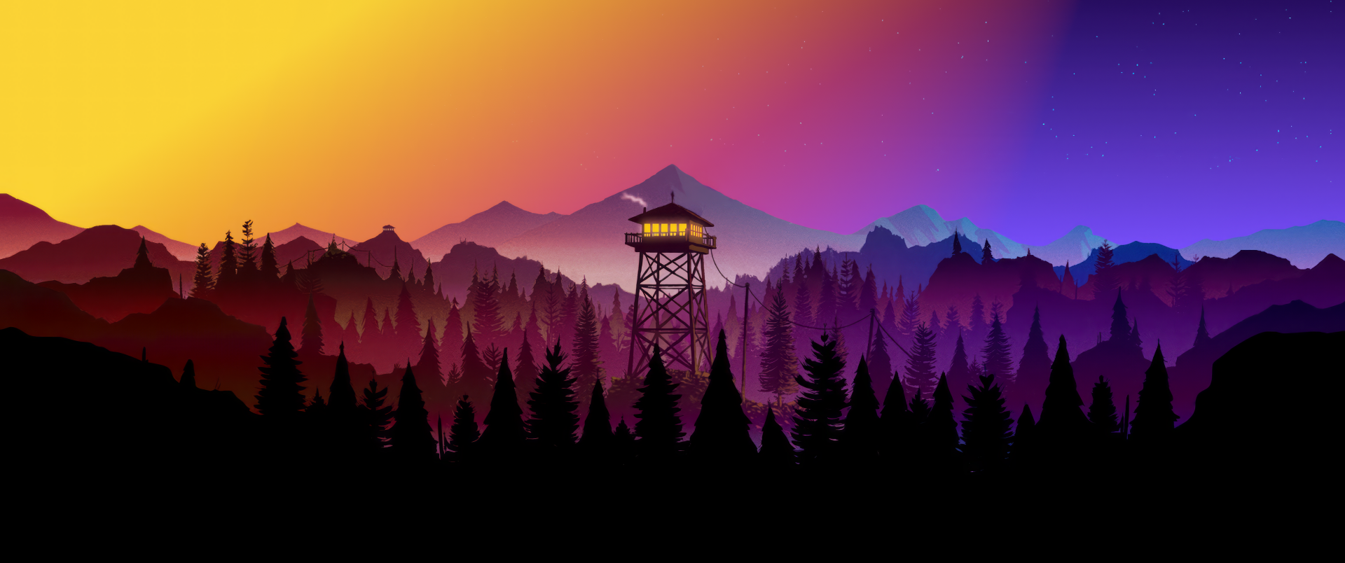 Download Colorful Rainbow Watch Watchtower Tower 4k Ultra HD Wallpaper