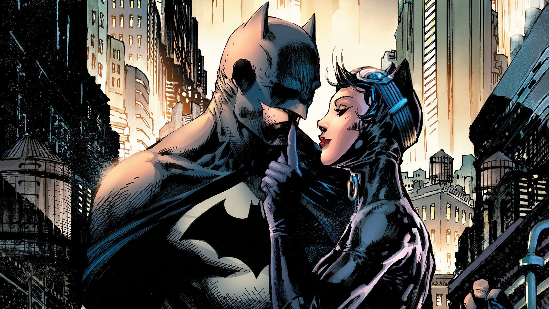 Download Batman Catwoman Jim Lee HD Wallpaper