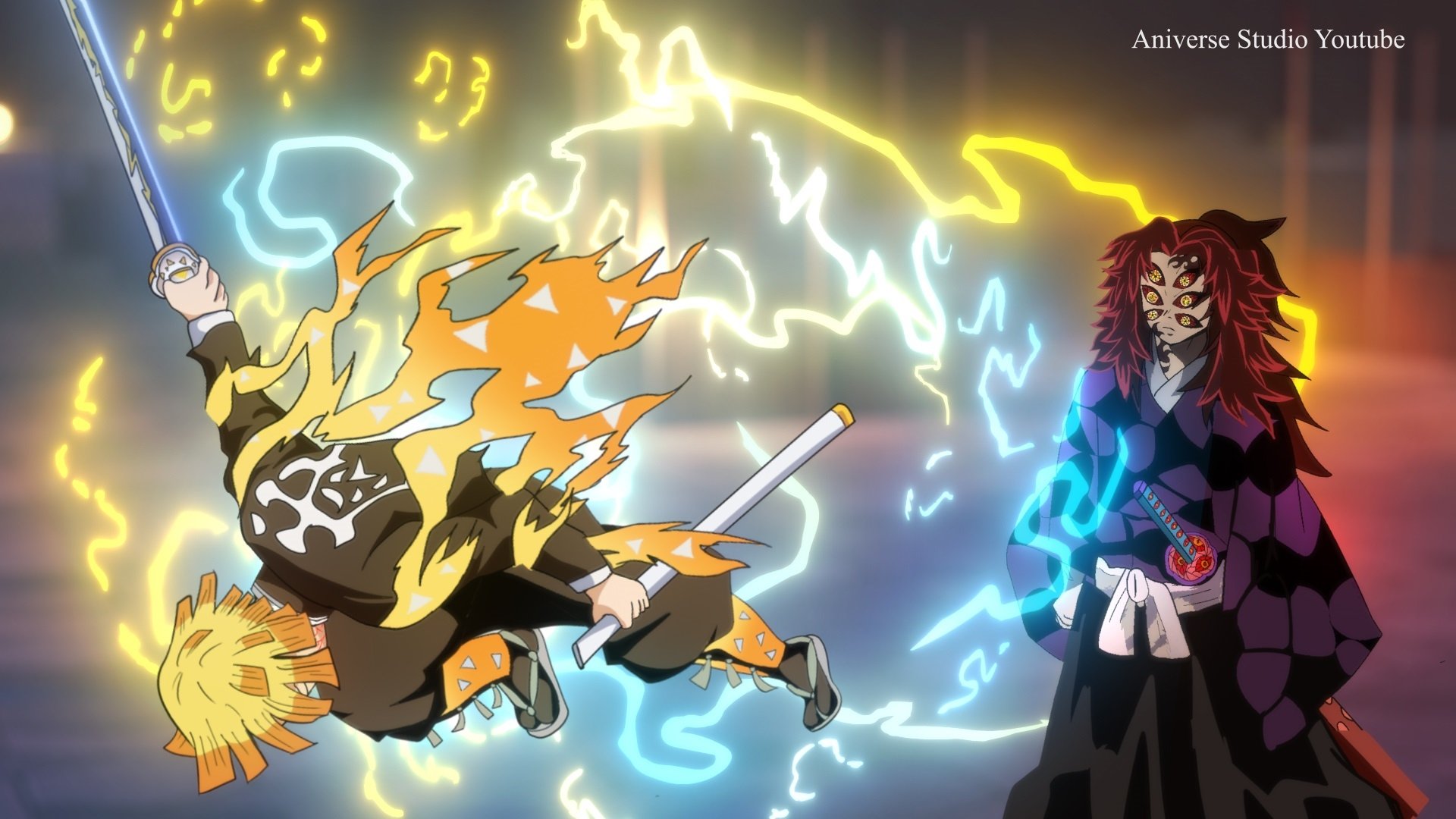 Download Kokushibo (Demon Slayer) Zenitsu Agatsuma Demonslayer (Comics) Anime HD Wallpaper by Aniverse studio