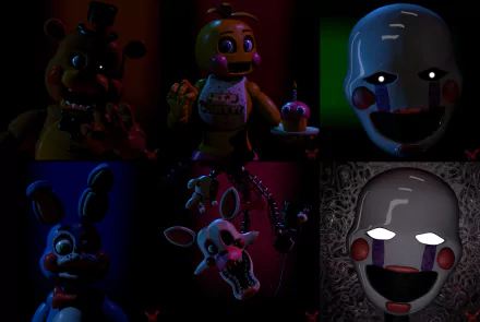 Puppet (Five Nights at Freddy's) Toy Freddy (Five Nights at Freddy's) video game Five Nights At Freddy's 2 Five Nights at Freddy's HD Desktop Wallpaper | Background Image