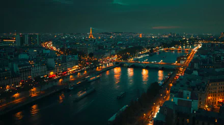 Paris night HD Desktop Wallpaper | Background Image