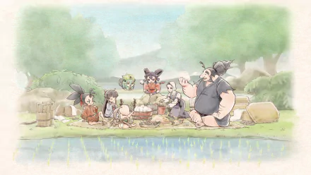 Anime Sakuna: Of Rice And Ruin HD Desktop Wallpaper | Background Image