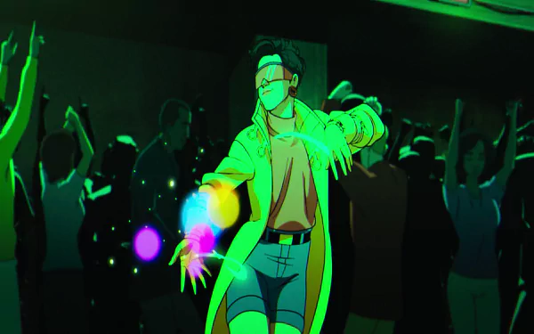 Jubilee from X-Men '97 TV Show featured in a vibrant HD desktop wallpaper and background.