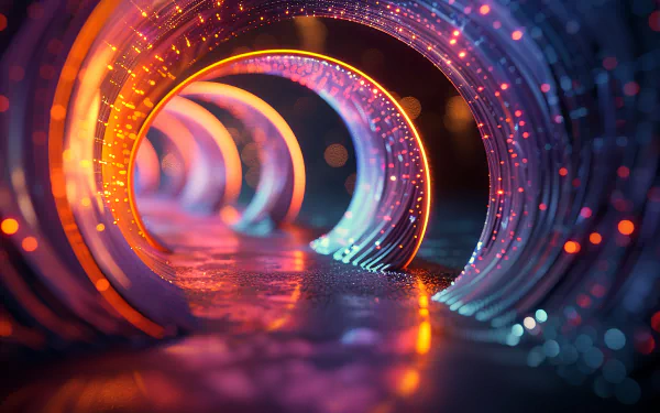 portal Techno AI Art Midjourney HD Desktop Wallpaper | Background Image
