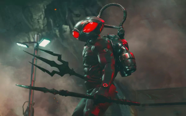 Black Manta Aquaman and The Lost Kingdom movie HD Desktop Wallpaper | Background Image