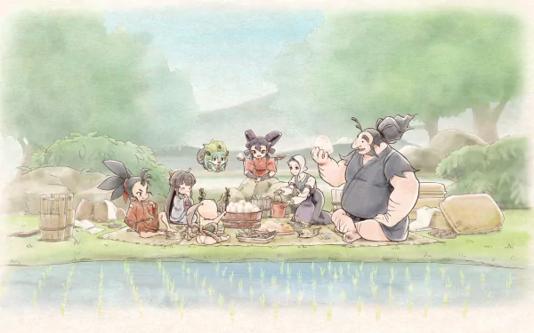 Anime Sakuna: Of Rice And Ruin HD Desktop Wallpaper | Background Image