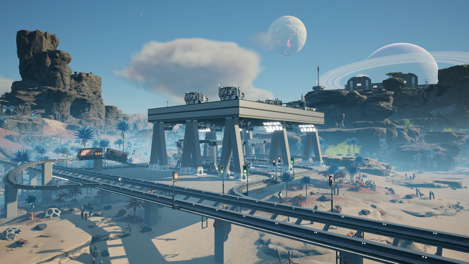 Satisfactory landscape stunning hd wallpaper from the game