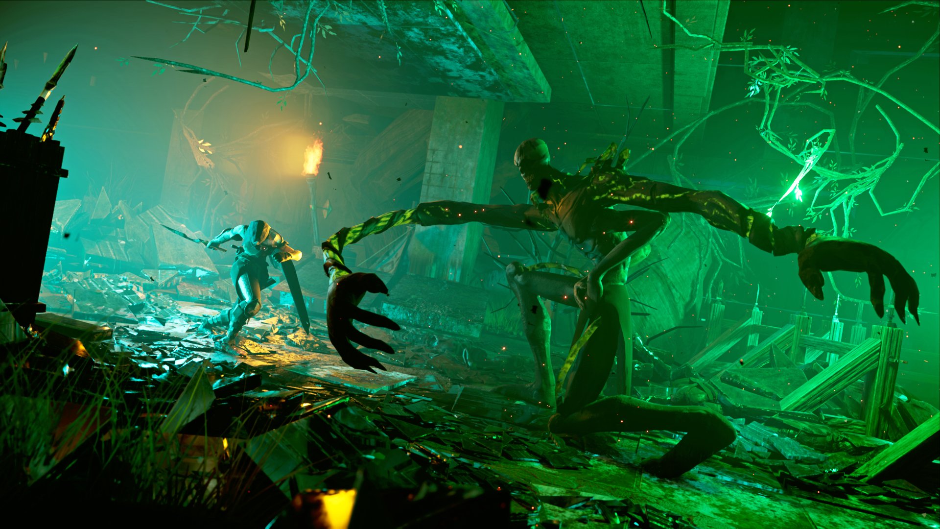 HD desktop wallpaper featuring imagery from the video game Deathbound, captured in vibrant detail. A striking background that immerses viewers in the game's unique atmosphere.