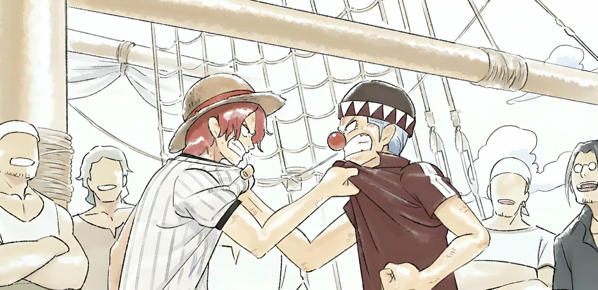 Download Anime The One Piece Shanks (One Piece) Buggy (One Piece) One Piece HD Wallpaper