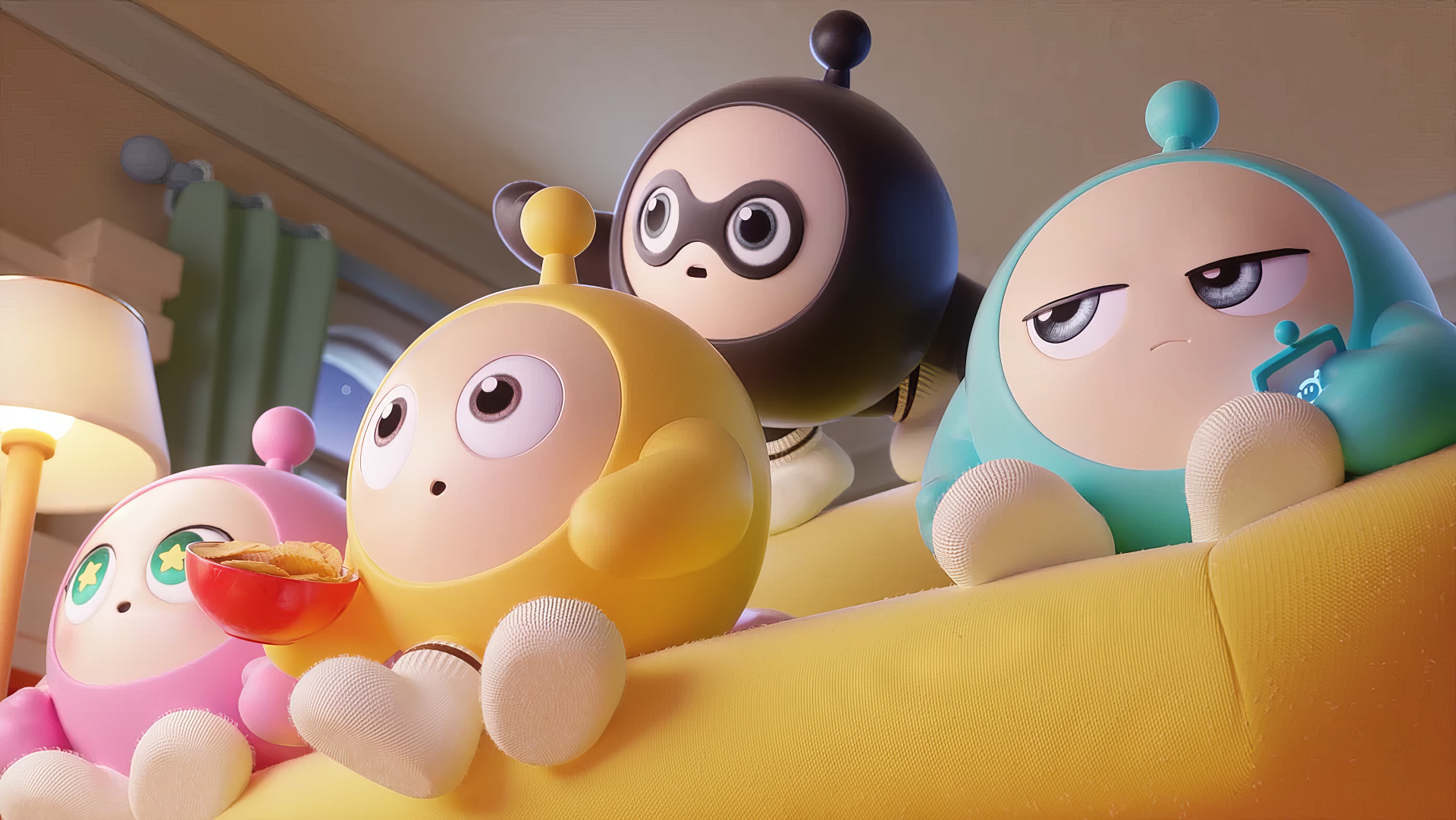 HD desktop wallpaper featuring characters and elements from the video game Eggy Party, designed to enhance your gaming-themed background.