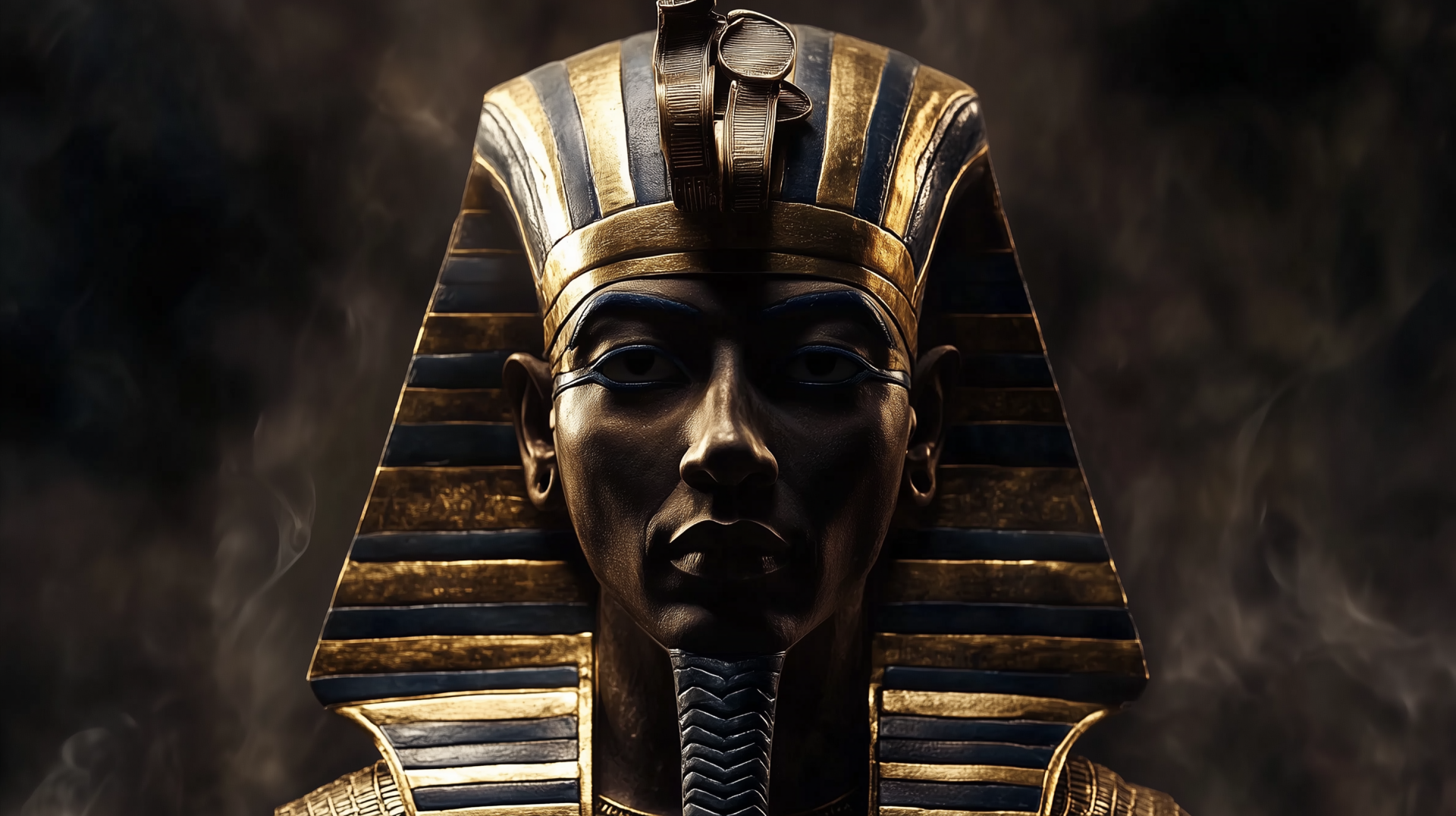 An HD desktop wallpaper featuring a Pharaoh, showcasing the grandeur and mystery of ancient Egypt, creating an inviting and captivating background for your screen.