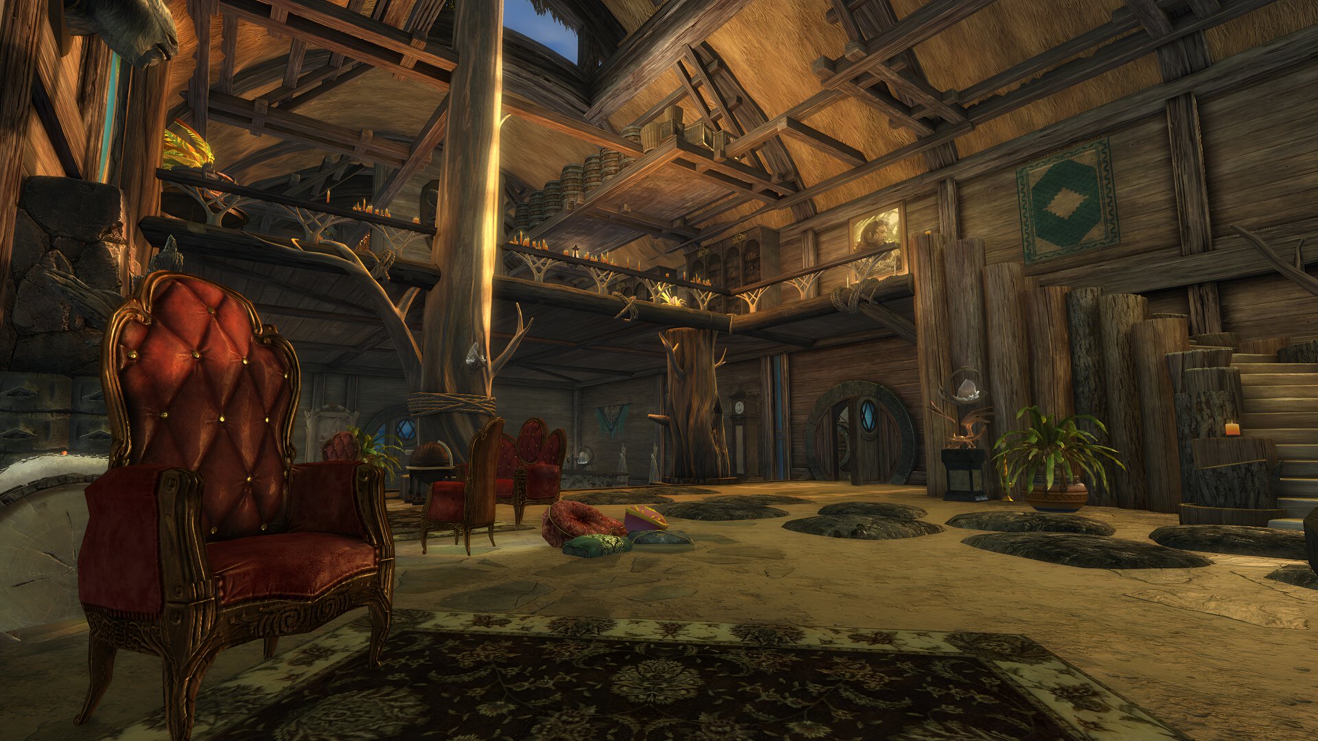 HD desktop wallpaper featuring the enchanting Janthir Wilds from the video game Guild Wars 2, showcasing its vibrant landscapes and immersive atmosphere.