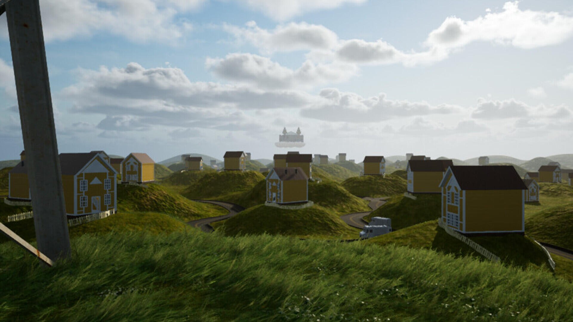 HD wallpaper featuring scenes from the video game Escape the Backrooms. A compelling backdrop for fans of the immersive and eerie gaming experience.