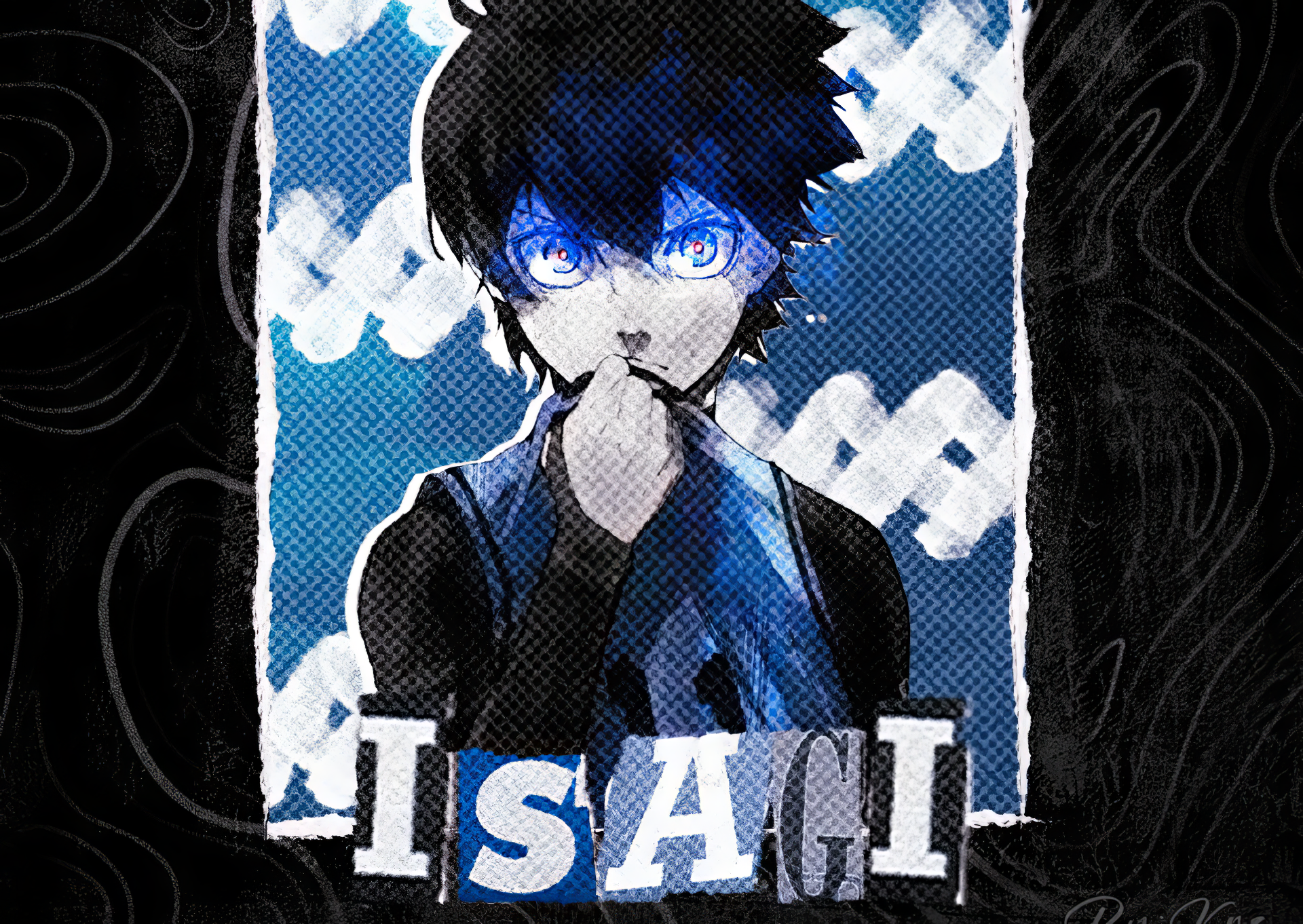 HD desktop wallpaper featuring Isagi Yoichi from the anime Blue Lock, showcasing dynamic imagery and vibrant colors for an engaging background.