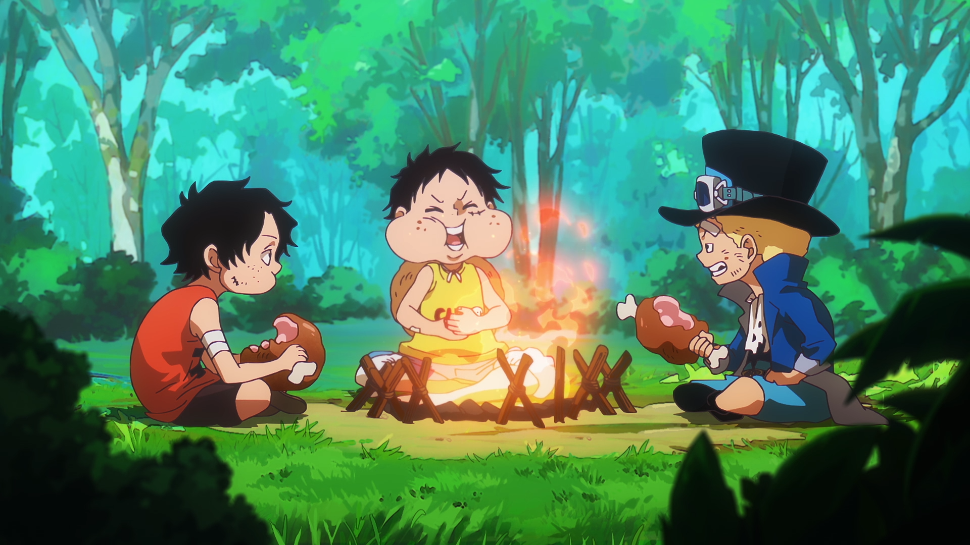 Download Anime One Piece Portgas D. Ace Monkey D. Luffy Sabo (One Piece ...